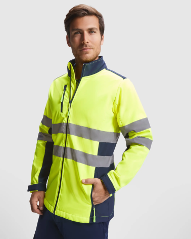 SOFTSHELL ALTA VISIBILIDAD BANDAS REFLECTANTES