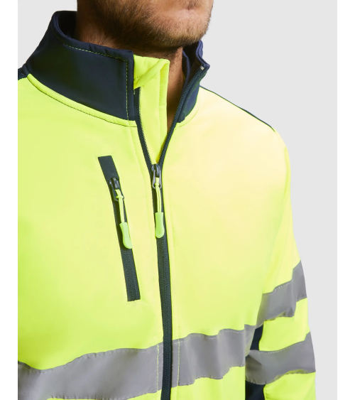 SOFTSHELL ALTA VISIBILIDAD BANDAS REFLECTANTES