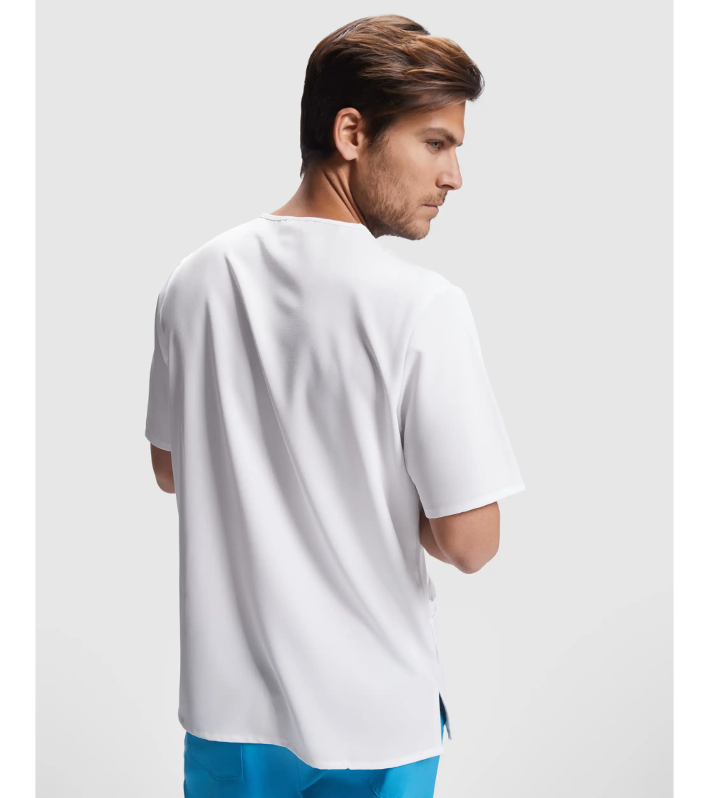 CASACA MICROFIBRA ELASTICA HOMBRE blanco