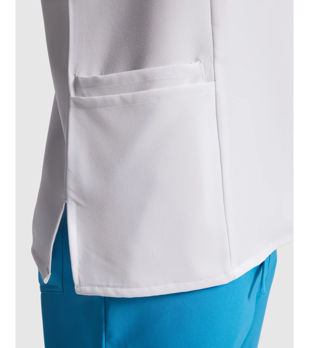 CASACA MICROFIBRA ELASTICA HOMBRE blanco