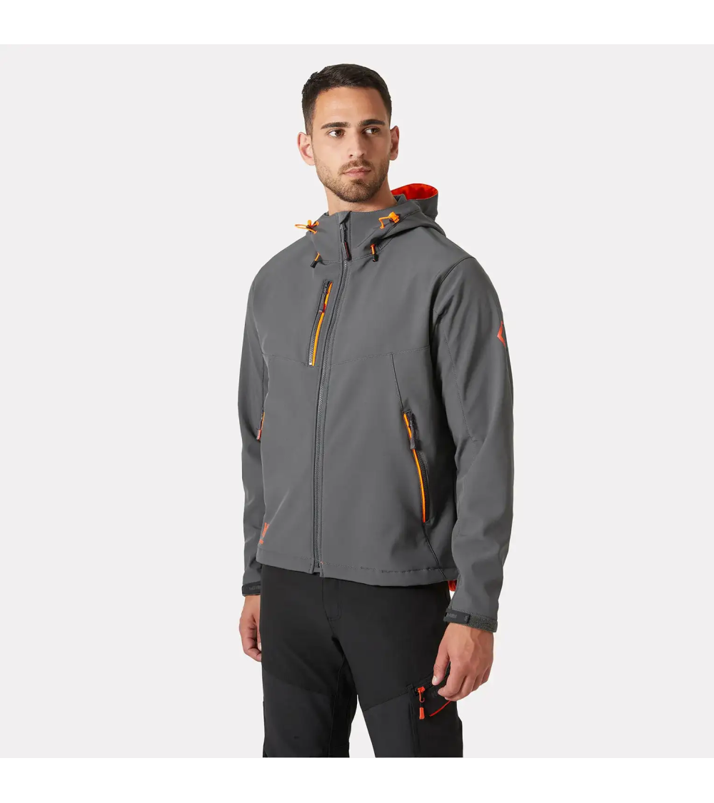 SOFTSHELL HELLY HANSEN CON CAPUCHA Azules de Vergara