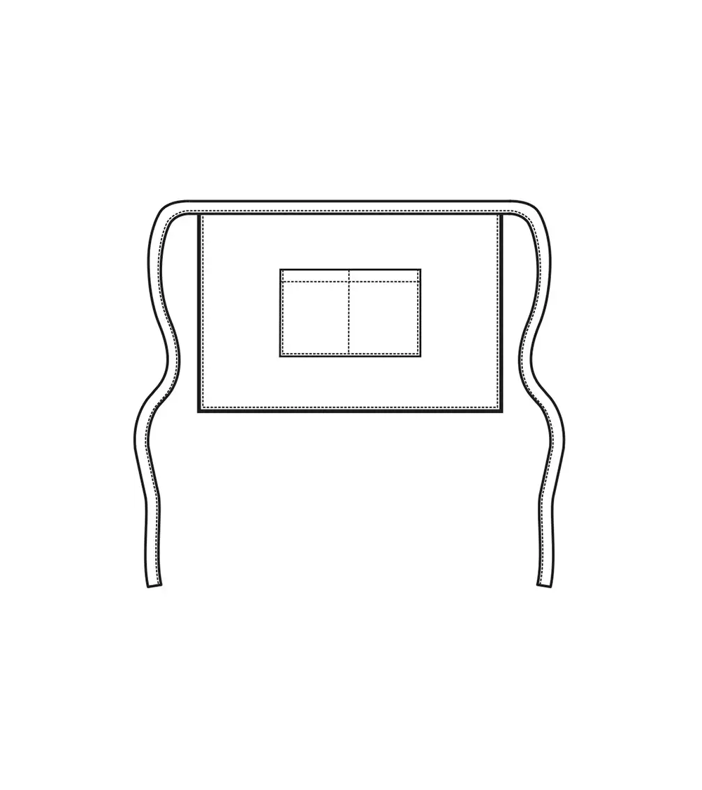 DELANTAL CORTO RESISTENTE PARA HOSTELERÍA