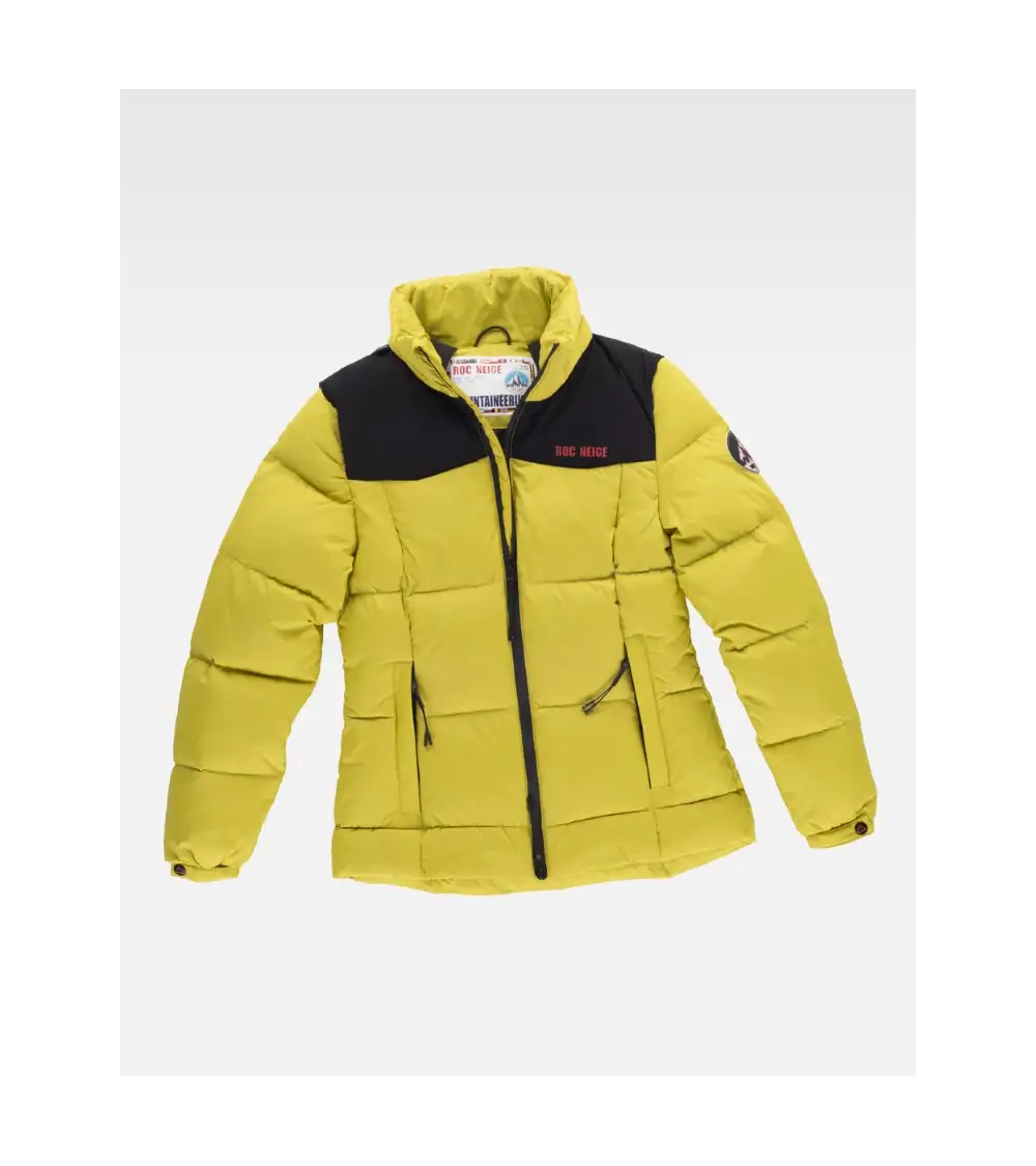 PARKA DE MUJER CON CAPUCHA Y RELLENO DE PLUMAS