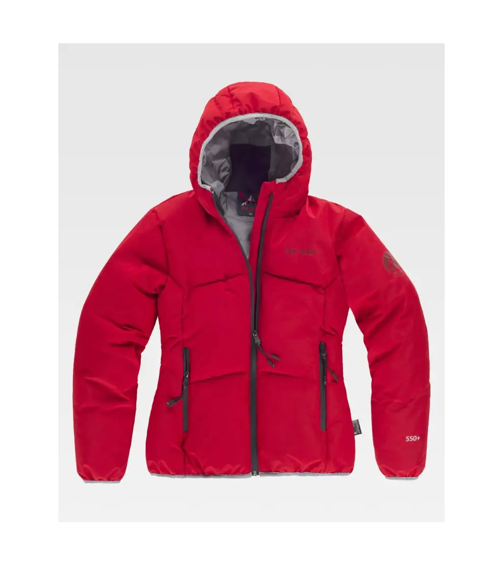 PARKA DE MUJER IMPERMEABLE ACOLCHADA ROJO