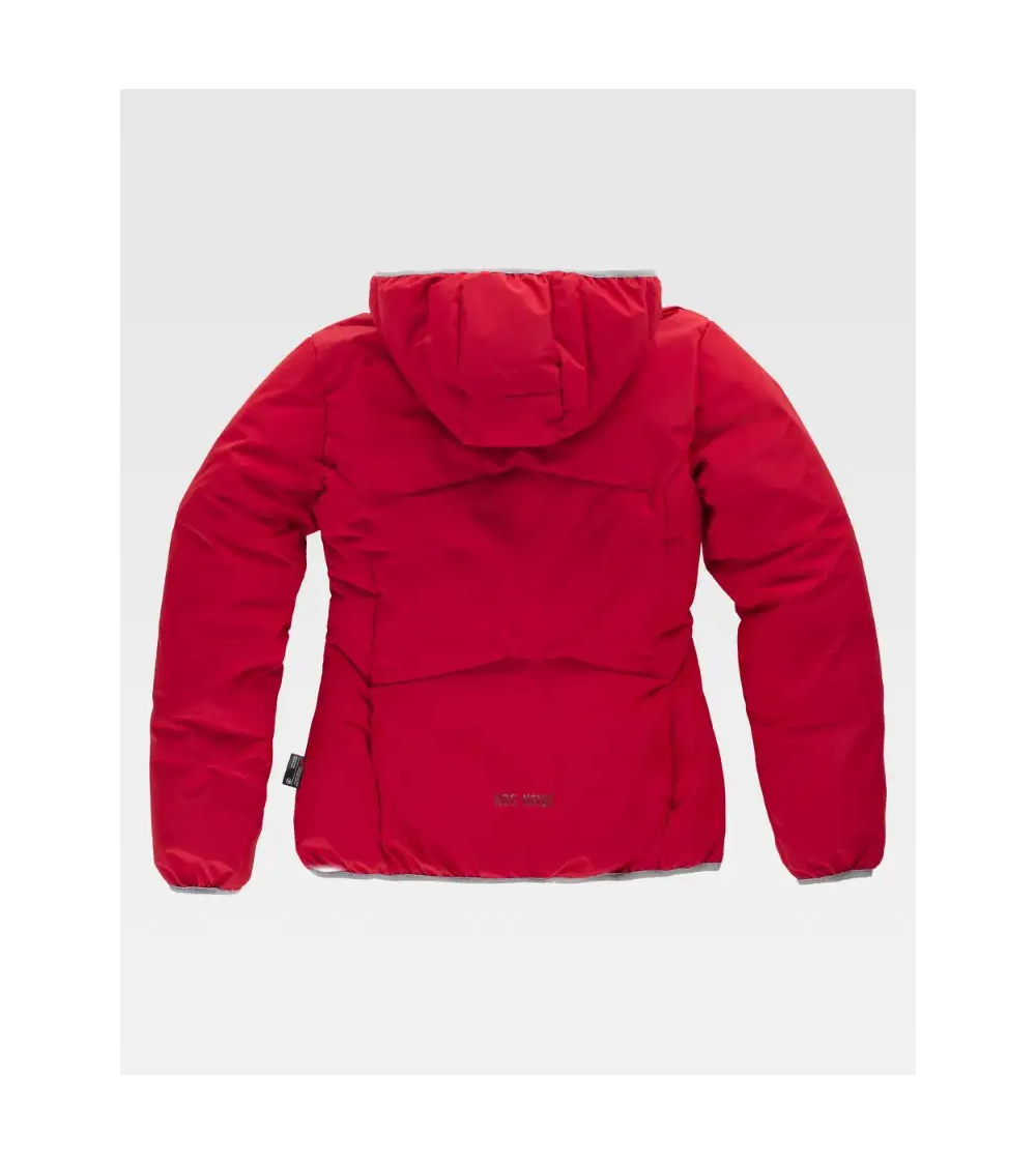 PARKA DE MUJER IMPERMEABLE ACOLCHADA ROJO