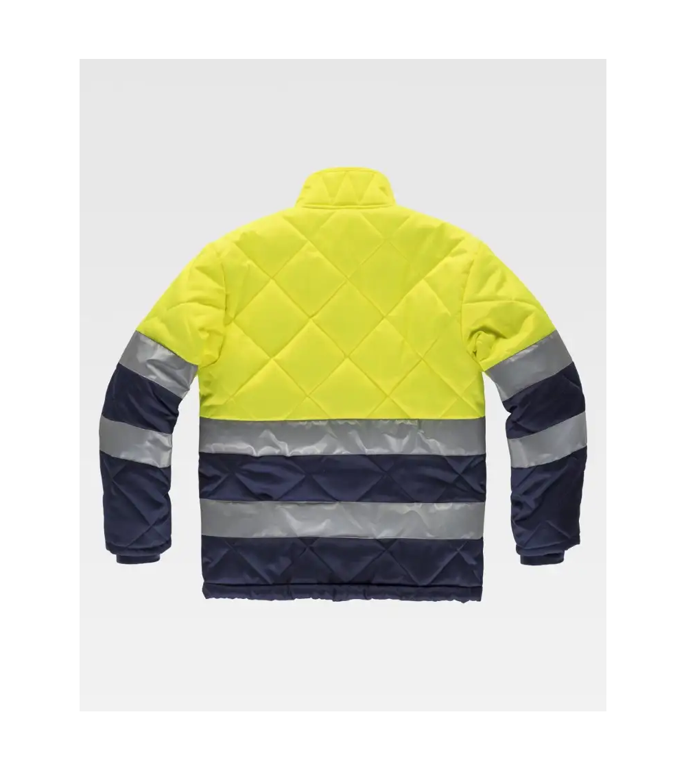 CAZADORA ALTA VISIBILIDAD ACOLCHADA PARA FRÍO marino frente