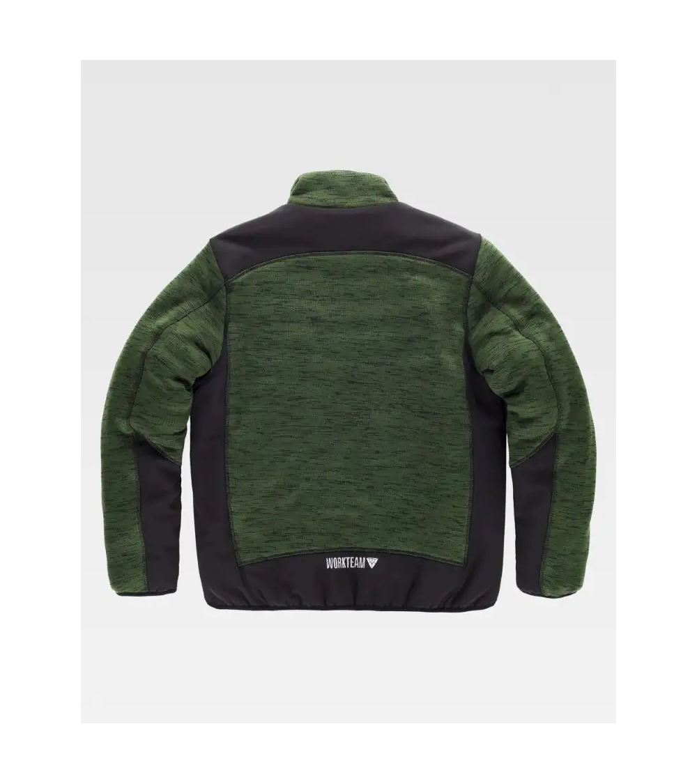 CHAQUETA DE PUNTO ACOLCHADA KAKI NEGRO