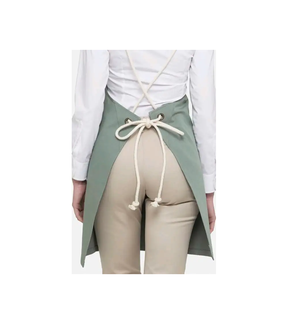 DELANTAL ECOLÓGICO CON PETO Y AJUSTE CON CUERDAS