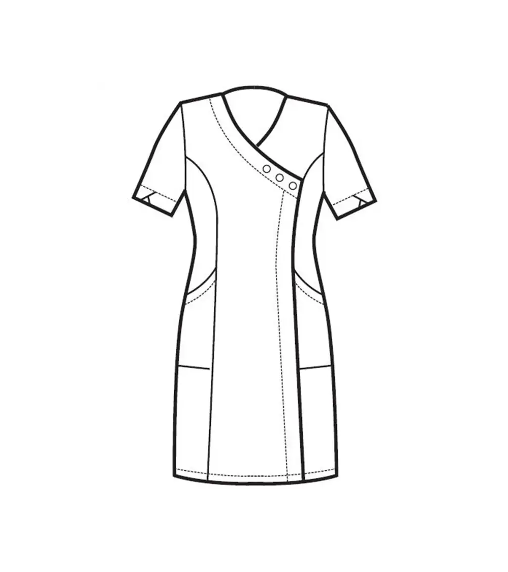 BATA DE MUJER ALGODÓN LINO PARA ESTÉTICAS