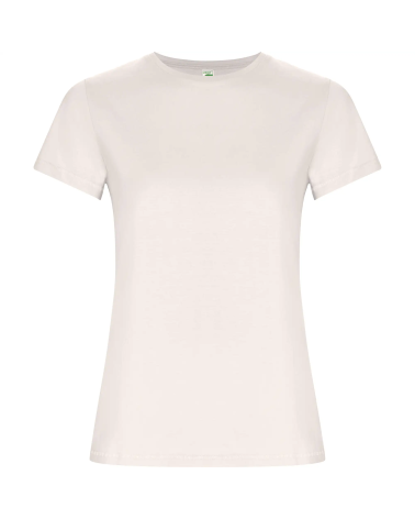 CAMISETA ENTALLADA ALGODON ORGANICO BLANCO VINTAGE