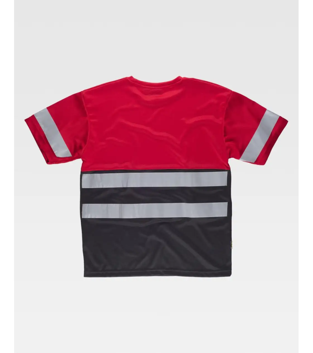 CAMISETA CON BANDAS REFLECTANTES