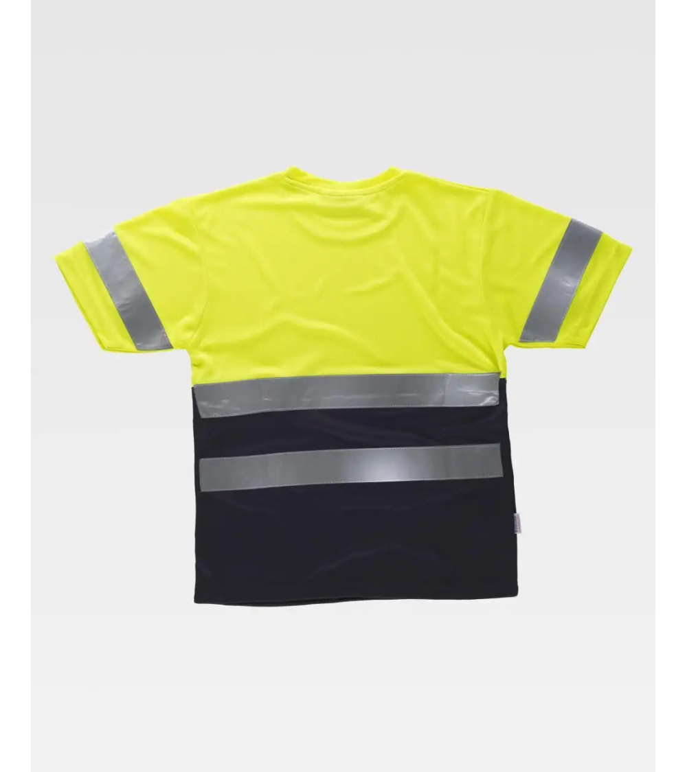 CAMISETA ALTA VISIBILIDAD AMARILLA AZUL FRETEN