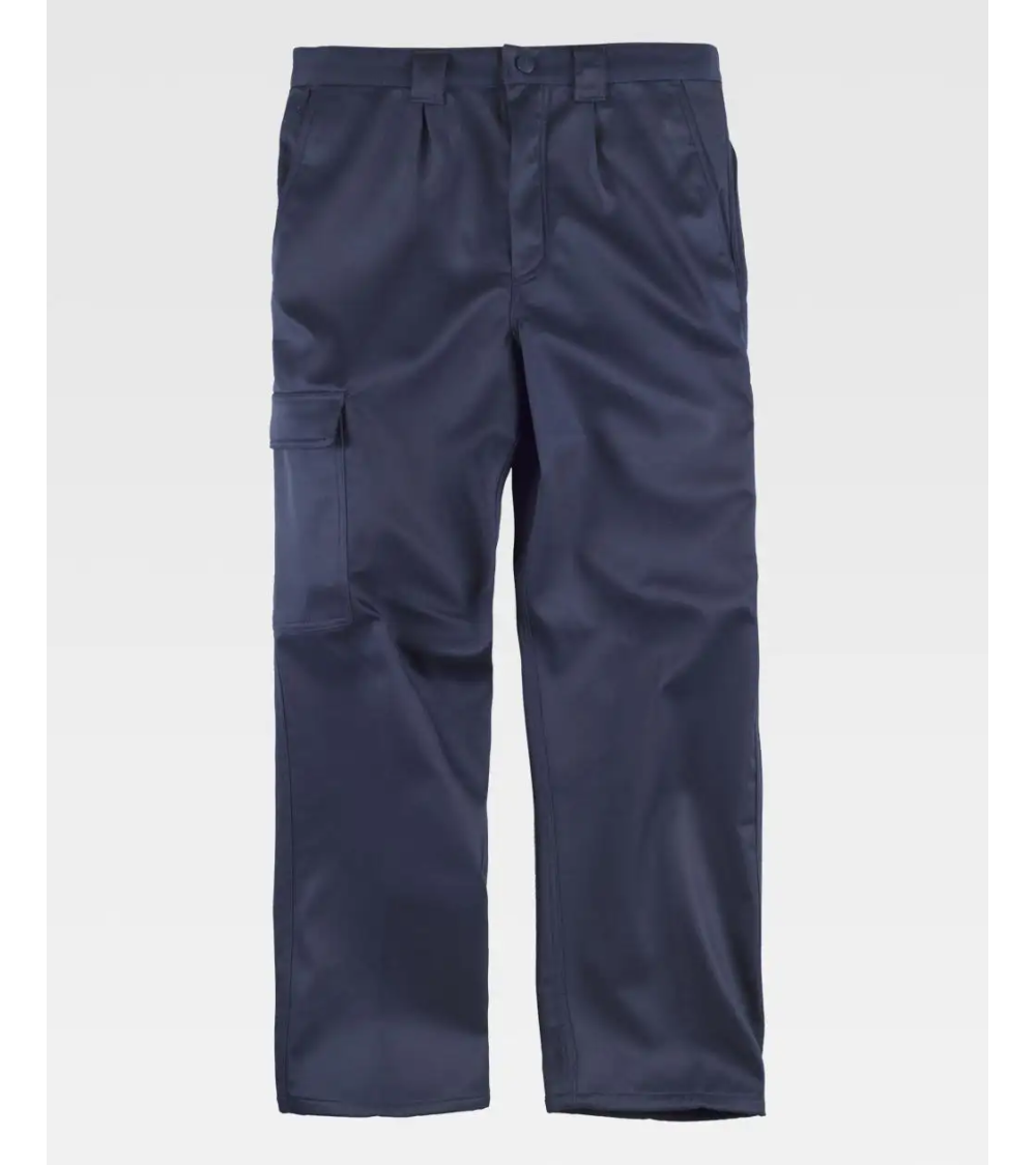 PANTALON FORRO POLAR MULTIBOLSILLO MARINO
