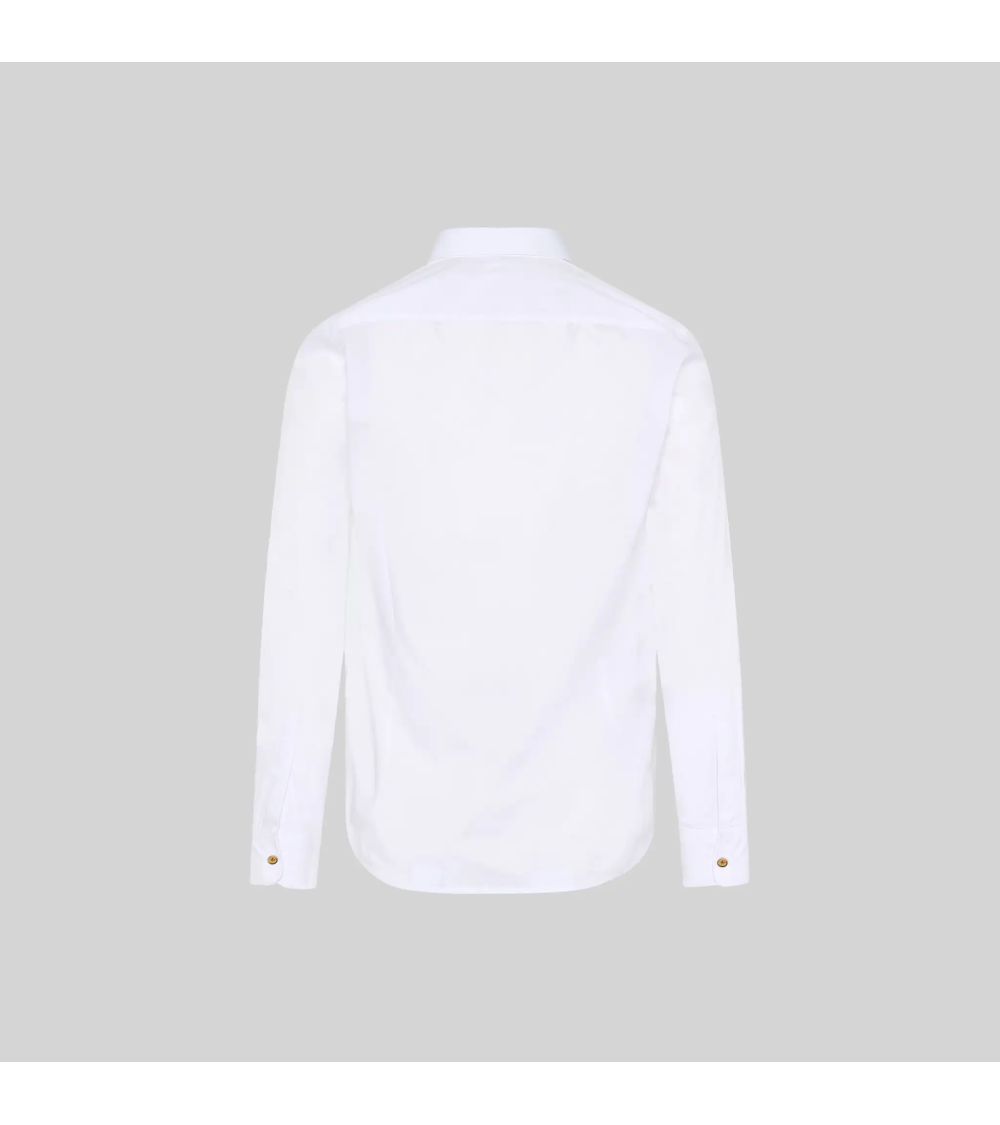 CAMISA HOMBRE BLANCA 65%POL RECICLADO MODELO