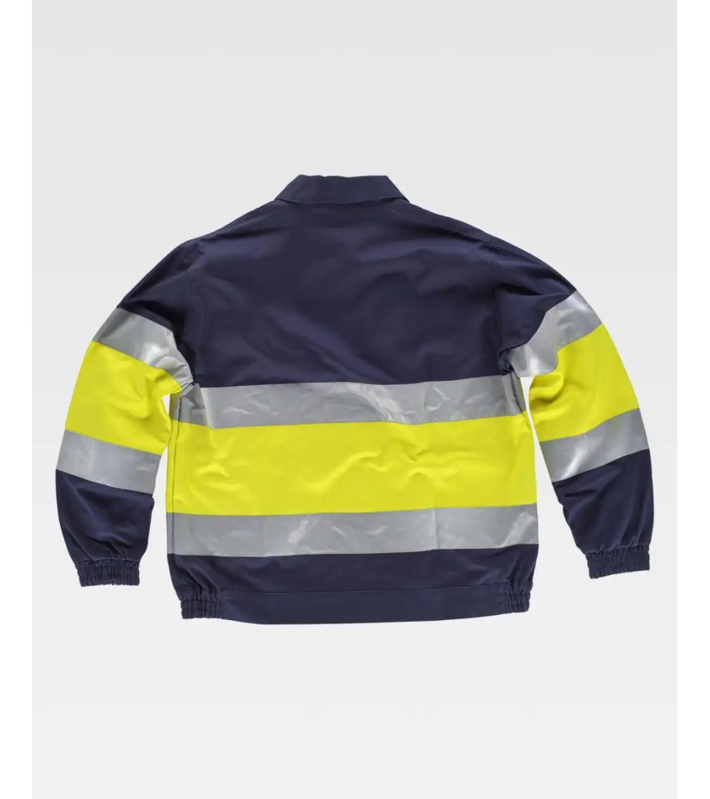 CAZADORA COMBINADA ALTA VISIBILIDAD AZUL MARINO/AMARILLO A.V