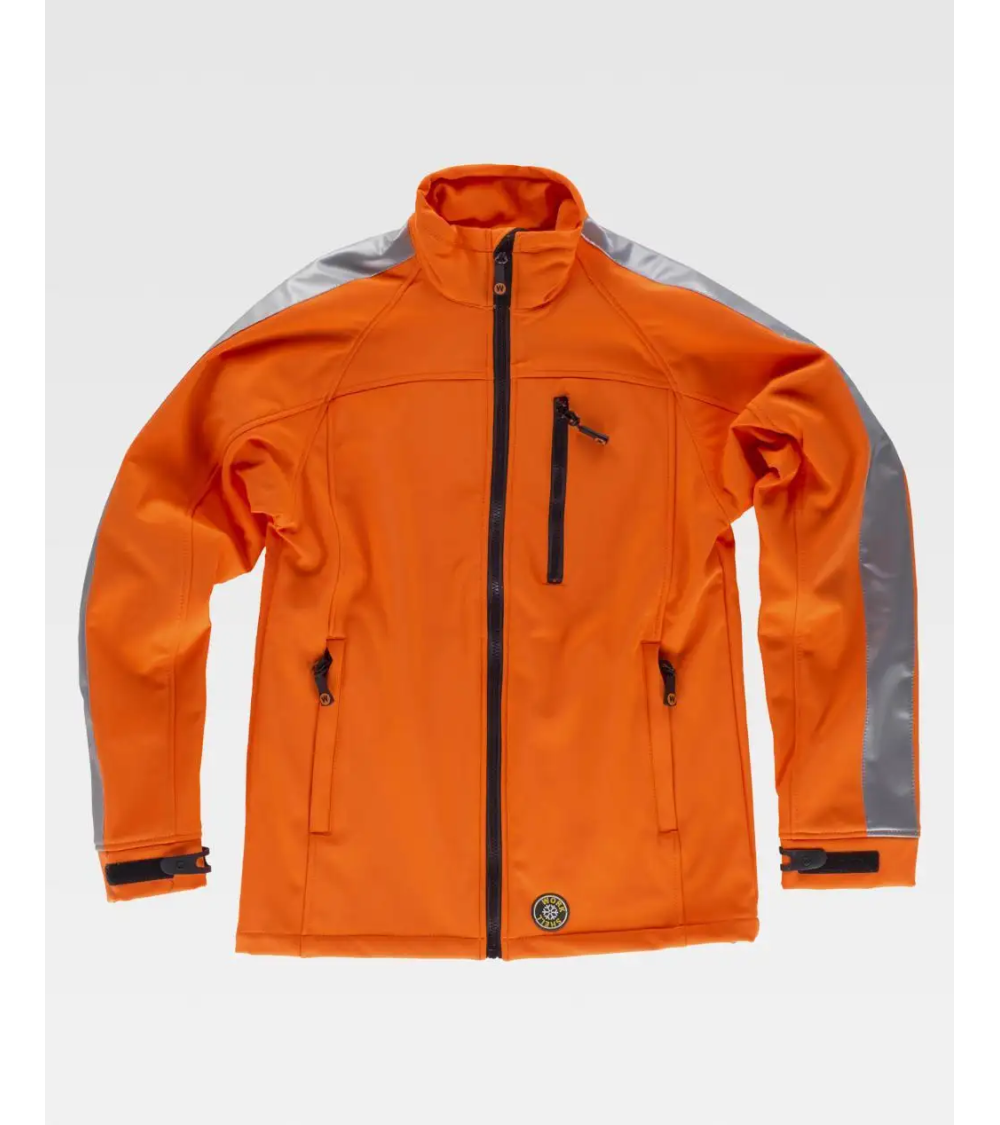 CHAQUETA WORKSHELL ALTA VISIBILIDAD NARANJA A.V
