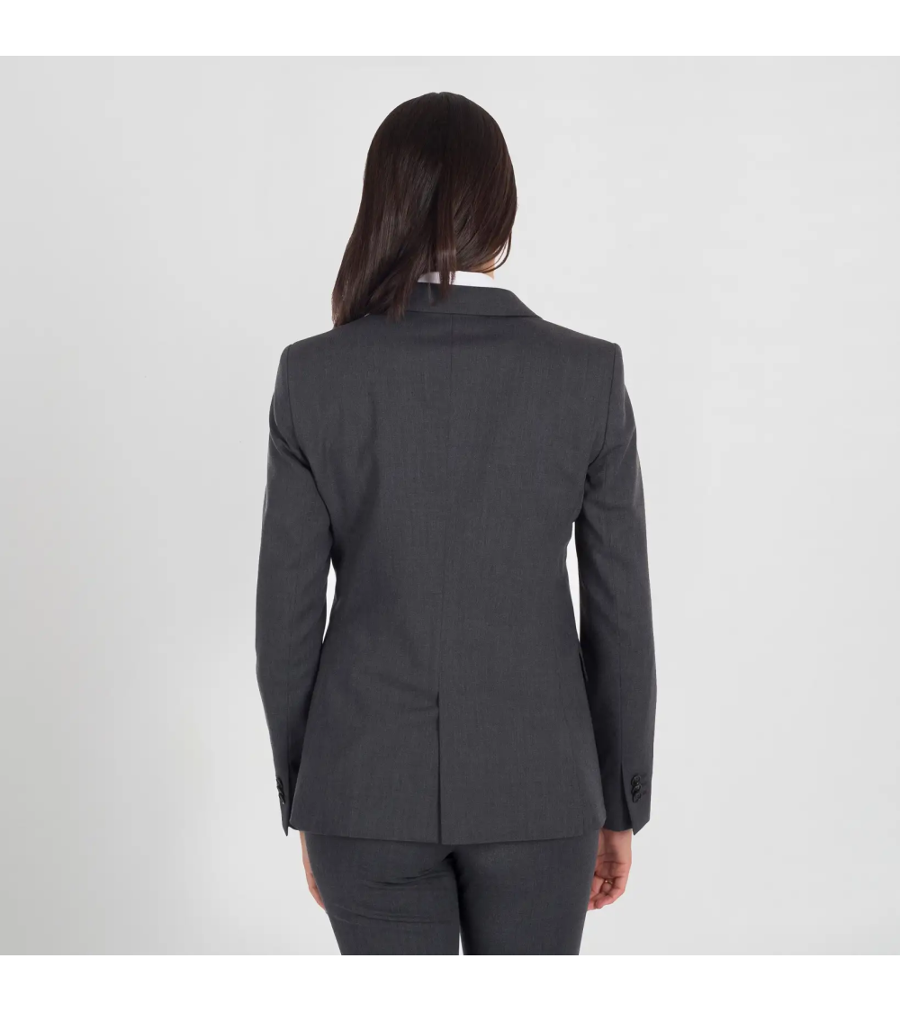 AMERICANA LANA SEÑORA RECEPCIONISTA GRIS MARENGO FRENTE