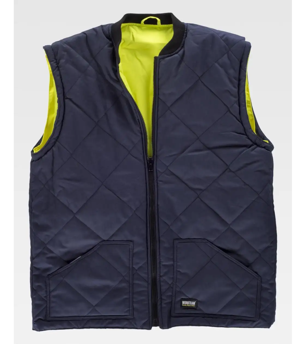 PARKA 5 - 1 BICOLOR MARINO/AMARILLO A.V FRENTE