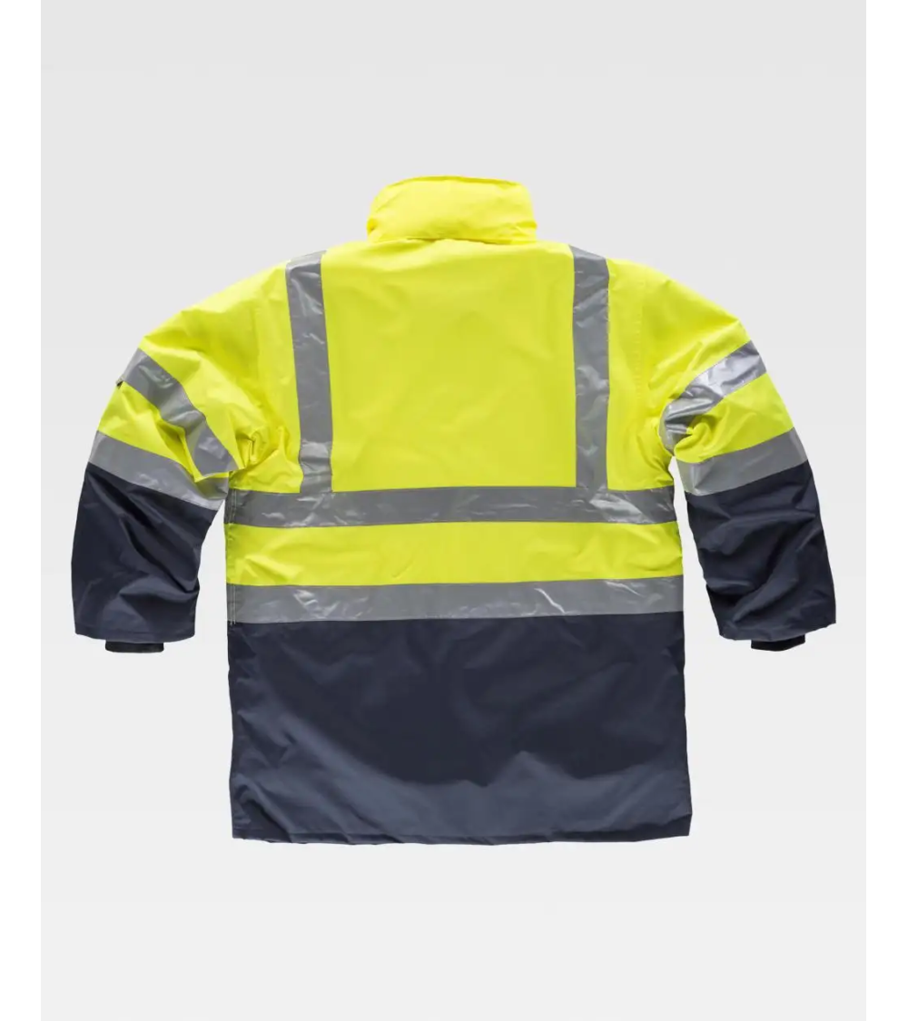 PARKA 5 - 1 BICOLOR MARINO/AMARILLO A.V FRENTE