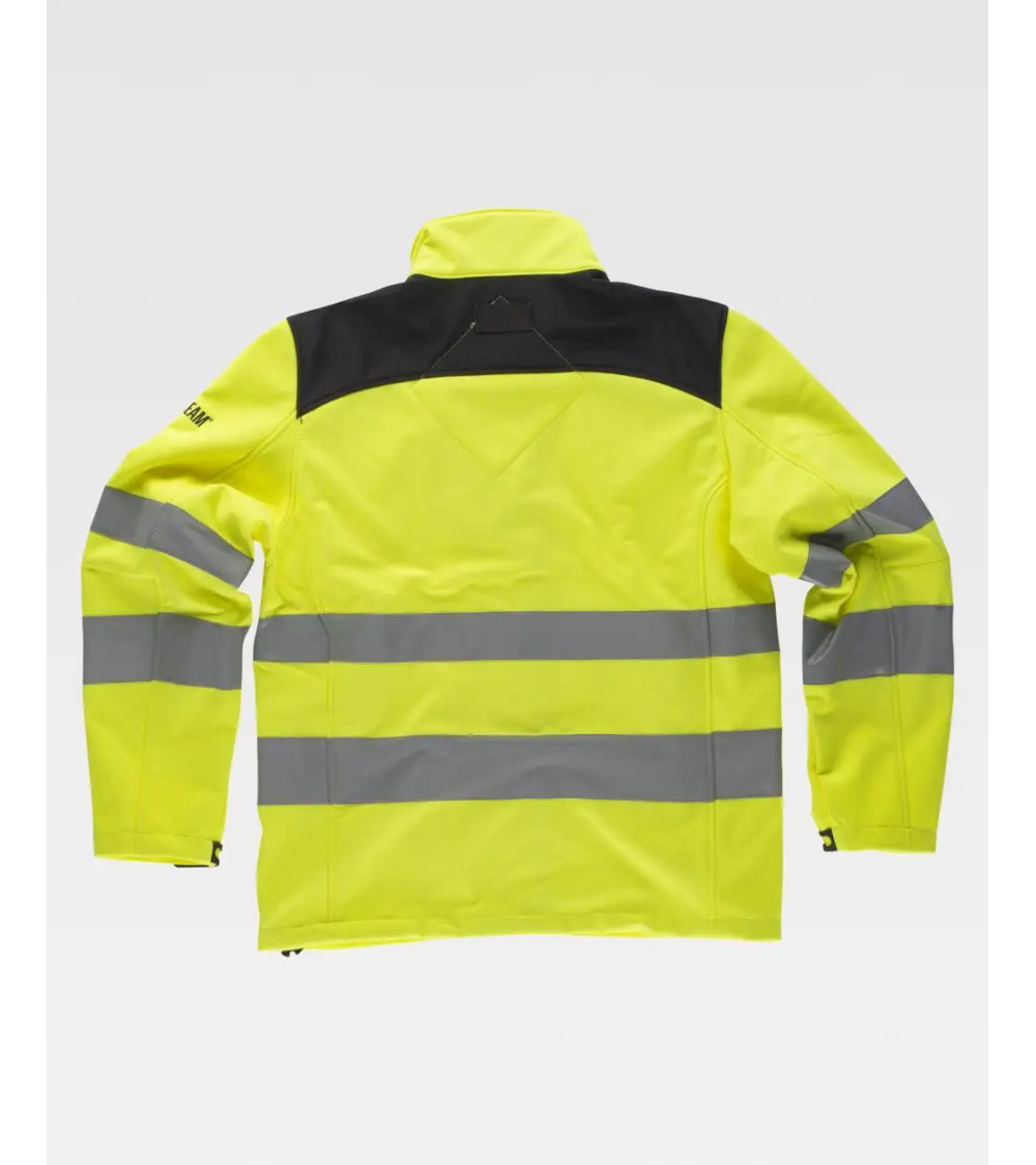 CHAQUETA CINTAS REFLECTANTES AV AMARILLA A.V FRENTE