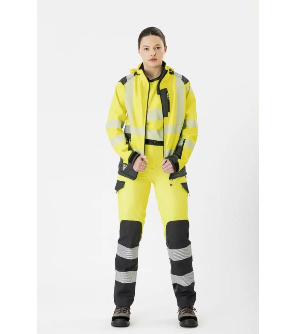 CHAQUETA TERMICA ALTA VISIBILIDAD AMARILLA COSTADO DERECHO