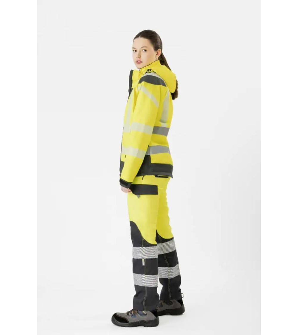 CHAQUETA TERMICA ALTA VISIBILIDAD AMARILLA COSTADO DERECHO