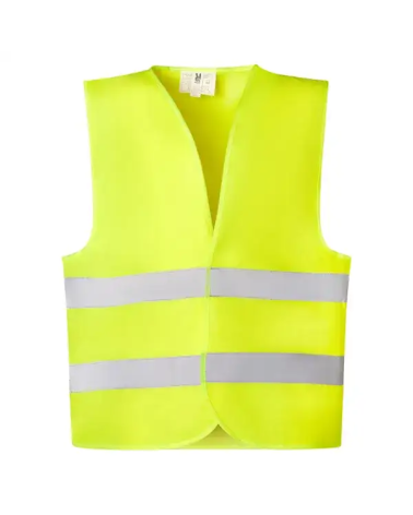 CHALECO ALTA VISIBILIDAD AMARILLO FRENTE