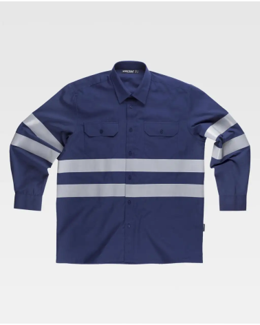 CAMISA DE CINTAS REFLECTANTES FRENTE