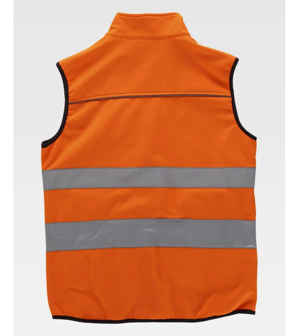CHALECO WORSHELL ALTA VISIBILIDAD NARANJA FRENTE
