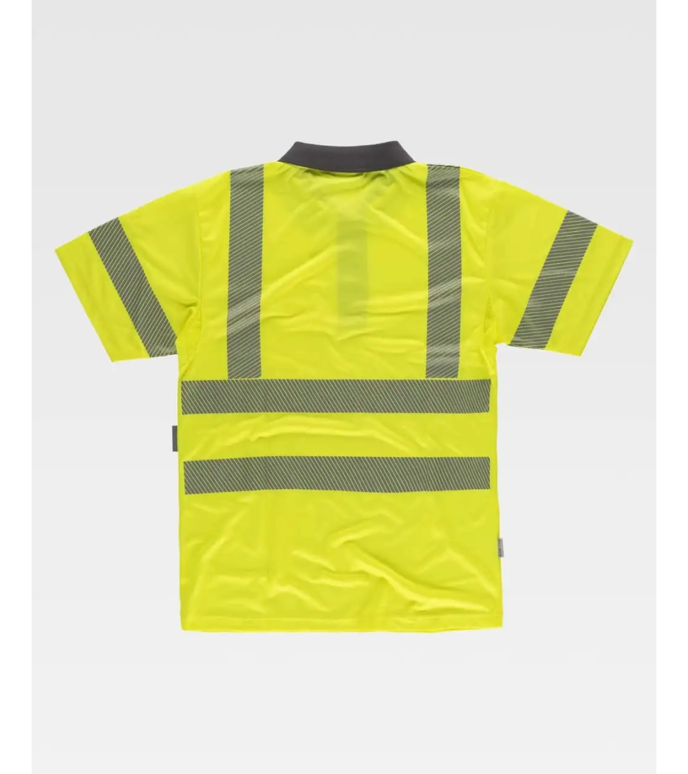 POLO ALTAVISIBILIDAD REFLECTANTES DISCONTINUOS AMARILLO FRENTE
