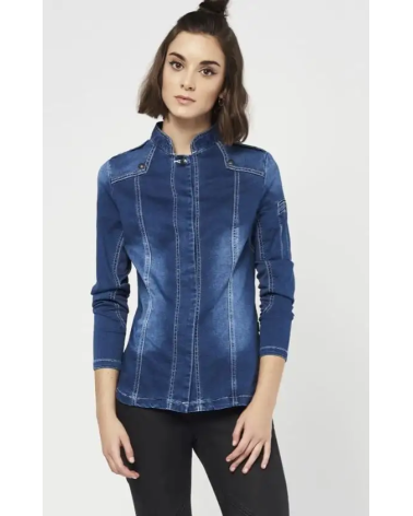 CHAQUETA COCINA MUJER DENIM MODELO
