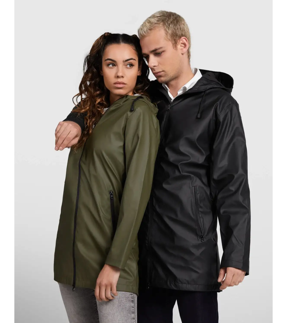 CHUBASQUERO IMPERMEABLE HOMBRE NEGRO VERDE MODELOS