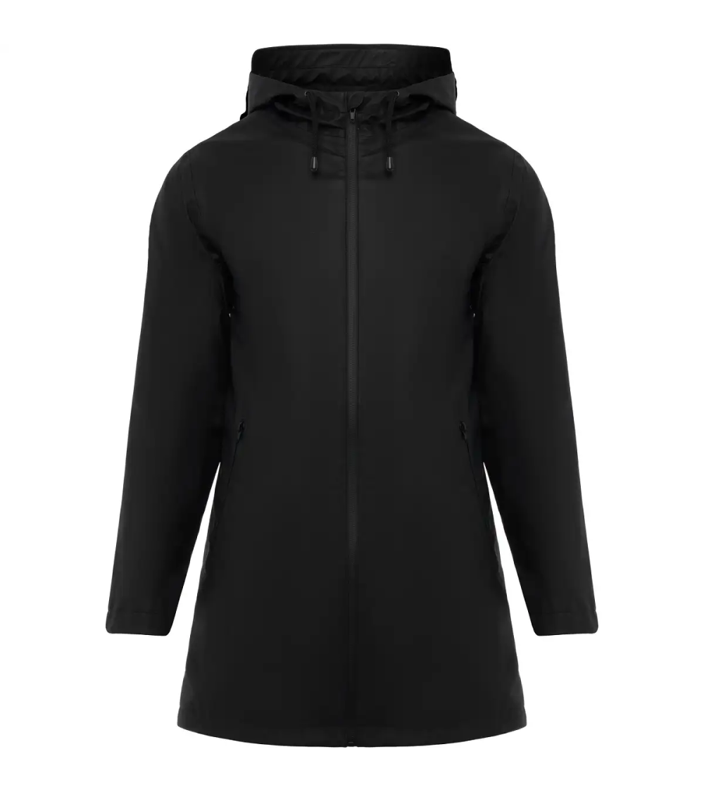 CHUBASQUERO IMPERMEABLE MUJER VERDE MILITAR Y NEGRO