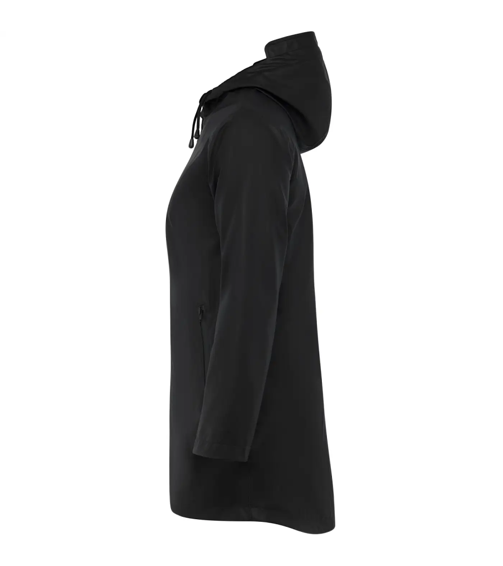 CHUBASQUERO IMPERMEABLE MUJER VERDE MILITAR Y NEGRO