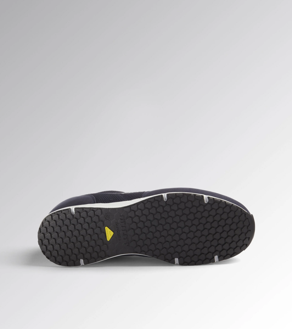 ZAPATILLA LABORAL ANTIDESLIZANTE AZUL EJEMPLO DE USO