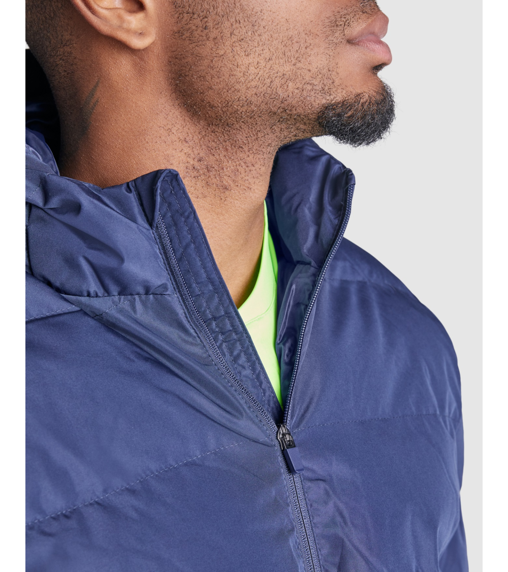 PARKA DEPORTIVA ACOLCHADA AZUL MARINO FRENTE