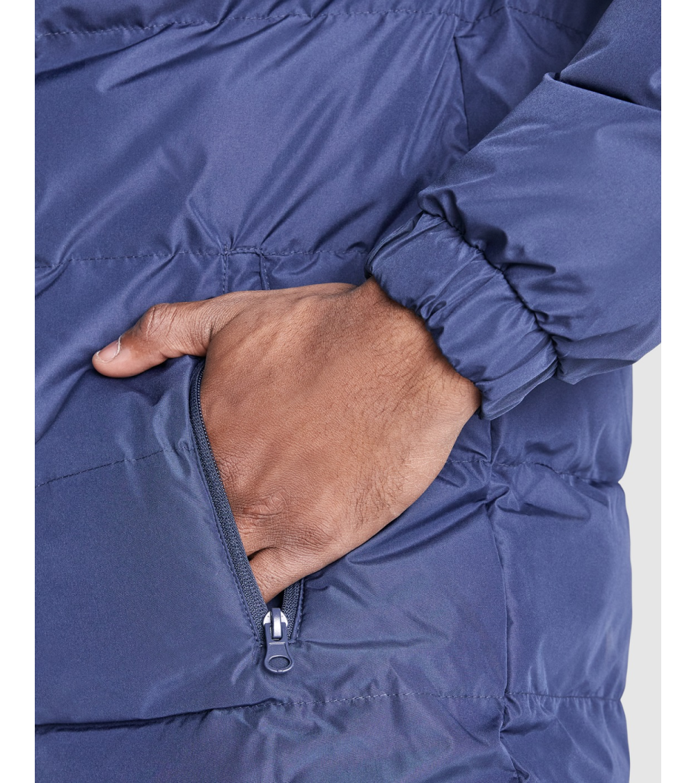 PARKA DEPORTIVA ACOLCHADA AZUL MARINO FRENTE
