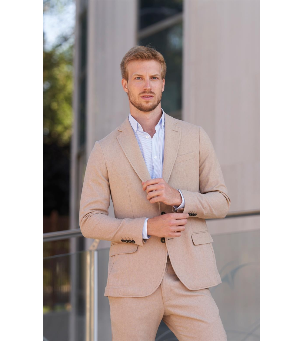 AMERICANA MASCULINA PARA HOSTELERÍA TOSTADO FRENTE