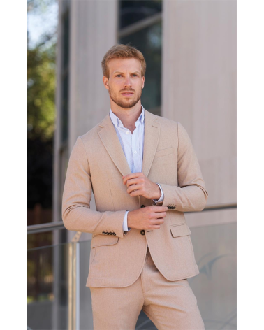 AMERICANA MASCULINA PARA HOSTELERÍA TOSTADO FRENTE