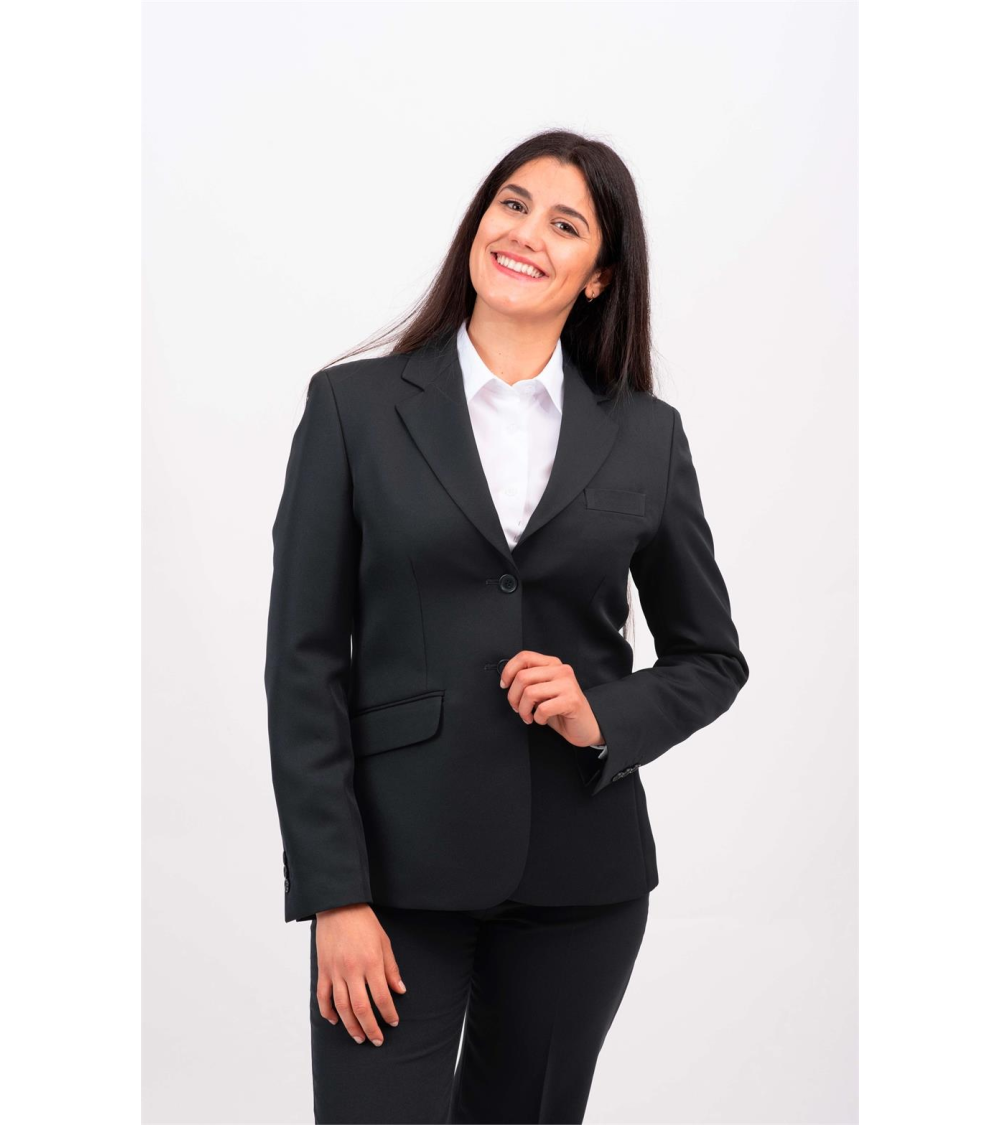 AMERICANA MUJER CLÁSICA RECEPCIÓN CONSERJERÍA GRIS MARENGO FRENTE