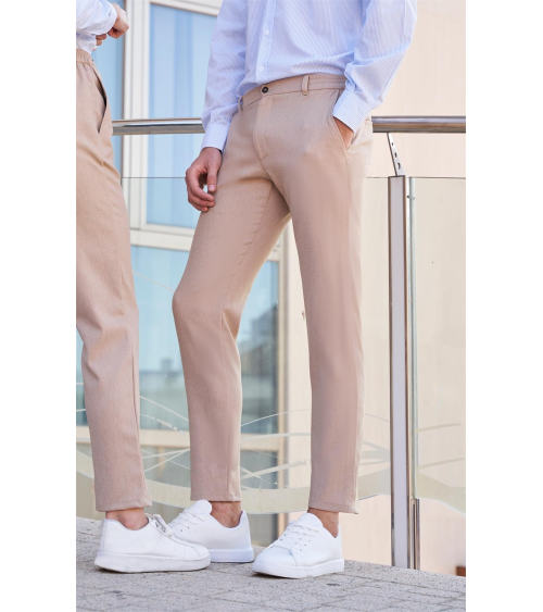 PANTALÓN HOMBRE HOSTELERÍA RECEPCIÓN BEIGE