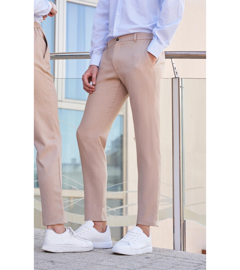 PANTALÓN HOMBRE HOSTELERÍA RECEPCIÓN BEIGE