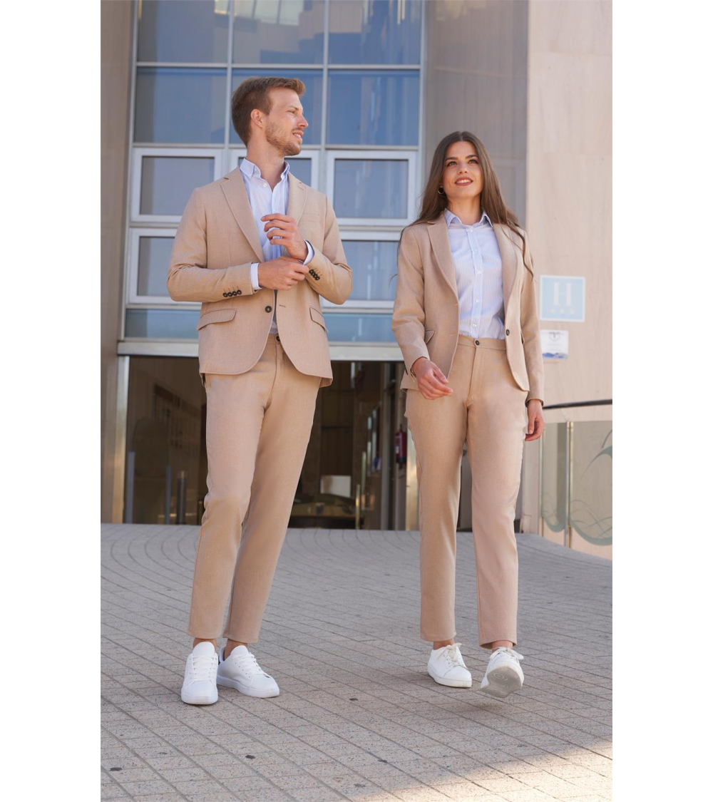 PANTALÓN HOMBRE HOSTELERÍA RECEPCIÓN BEIGE