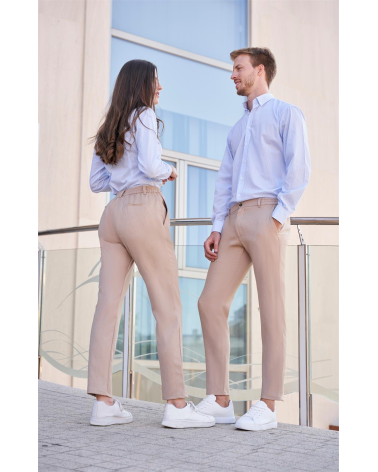 PANTALÓN HOMBRE HOSTELERÍA RECEPCIÓN BEIGE