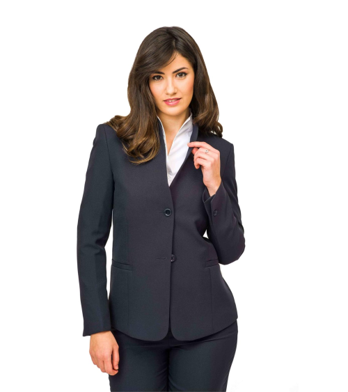 AMERICANA MUJER CUELLO CHIMENEA RECEPCIÓN