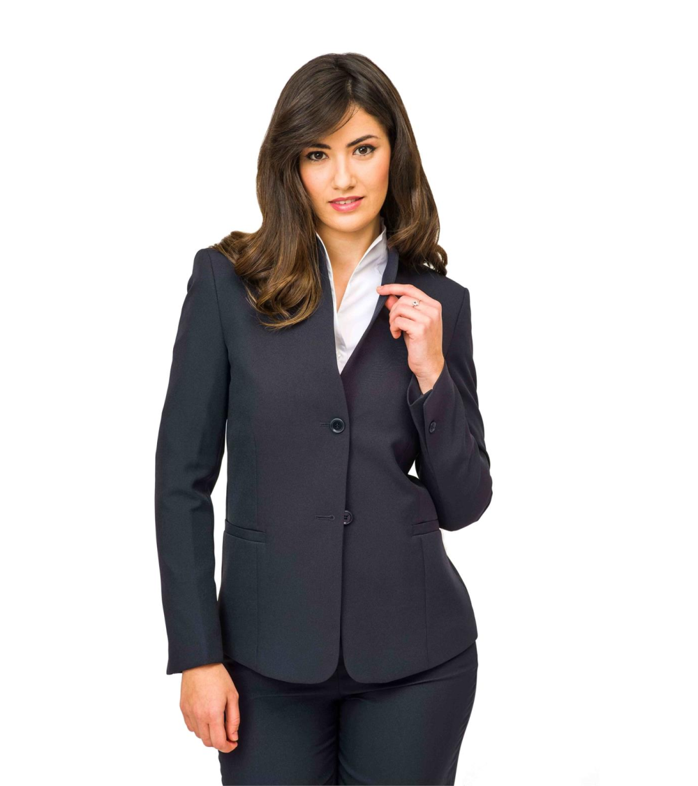 AMERICANA MUJER CUELLO CHIMENEA RECEPCIÓN