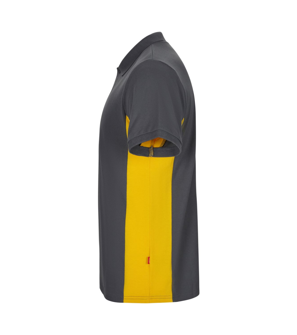 POLO MANGA CORTA BICOLOR INDUSTRIA GRIS AMARILLO FRENTE