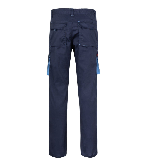 PANTALÓN MULTIBOLSILLOS BICOLOR INDUSTRIA MARINO CELESTE FRENTE