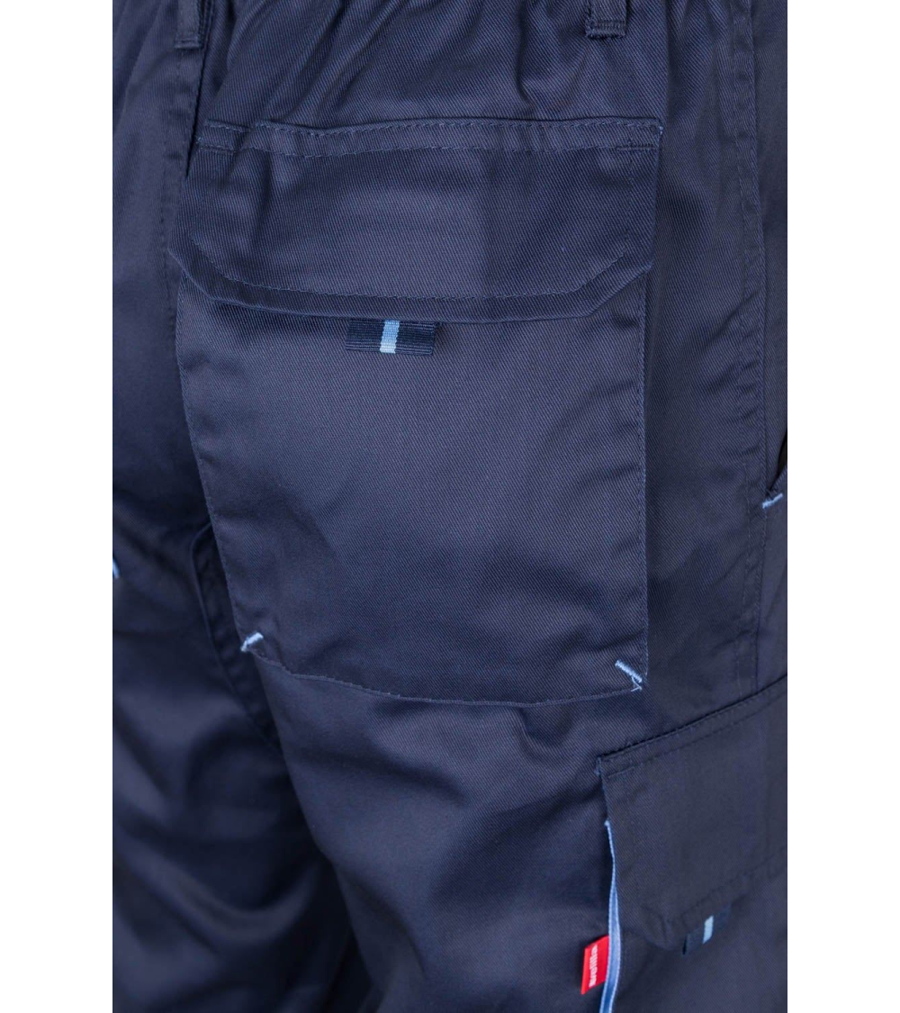 PANTALÓN MULTIBOLSILLOS BICOLOR INDUSTRIA MARINO CELESTE FRENTE