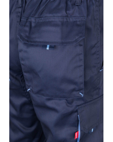 PANTALÓN MULTIBOLSILLOS BICOLOR INDUSTRIA MARINO CELESTE BOLSILLO TRASERO